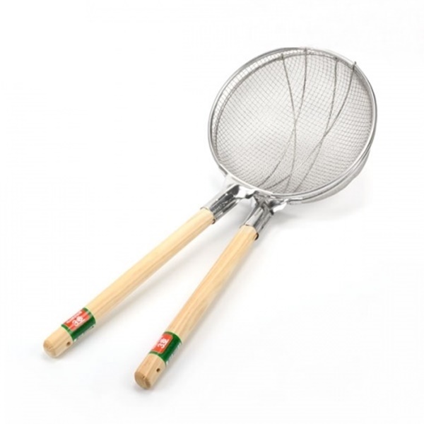 스텐영업용건지기 나무손잡이 뜰채 걸음망 튀김 채망, 1개 16,500원