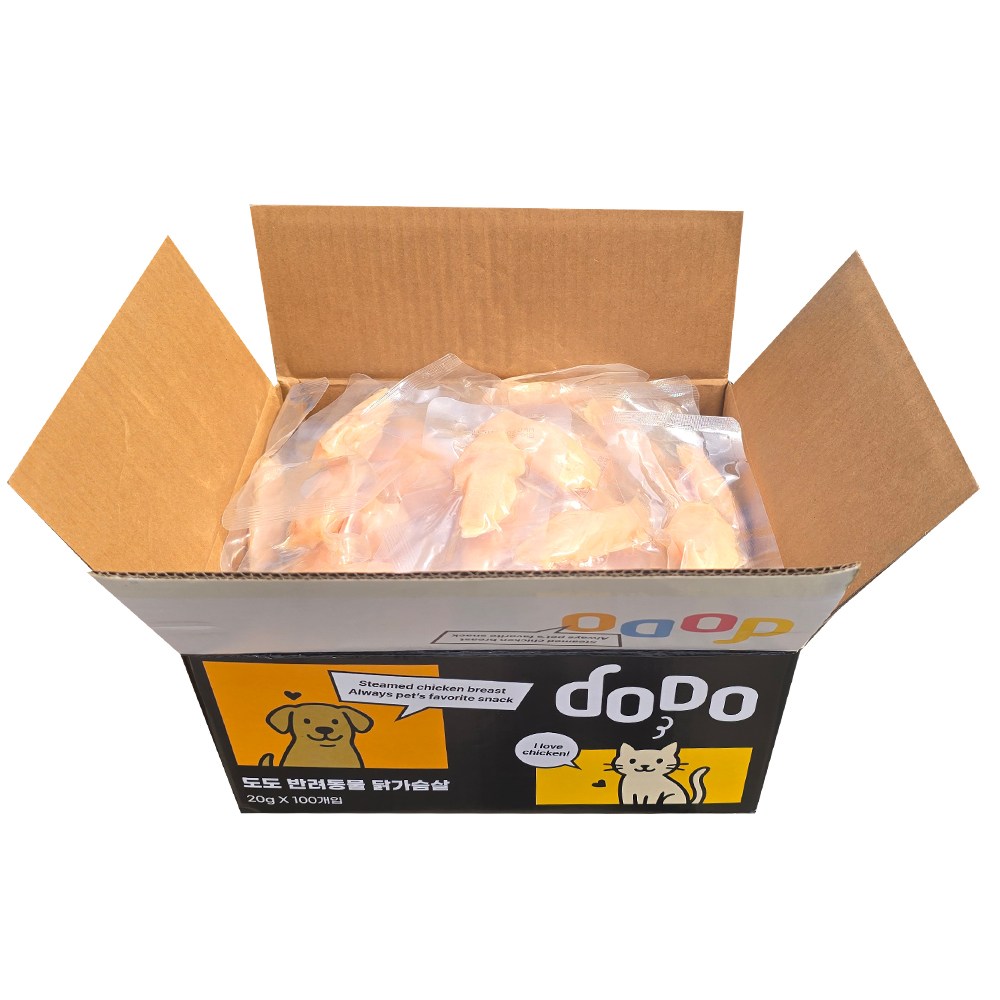 고양이도 강아지도 도도 닭가슴살 20g 100개 1박스, 100개, 20g, 닭가슴살 22,990원