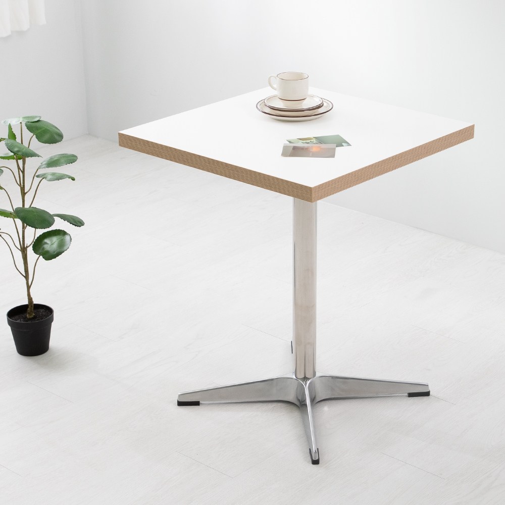 화이트 자작엣지 36T 사각 로켓 크로스 식탁 테이블, 선택:실버다리 102,000원