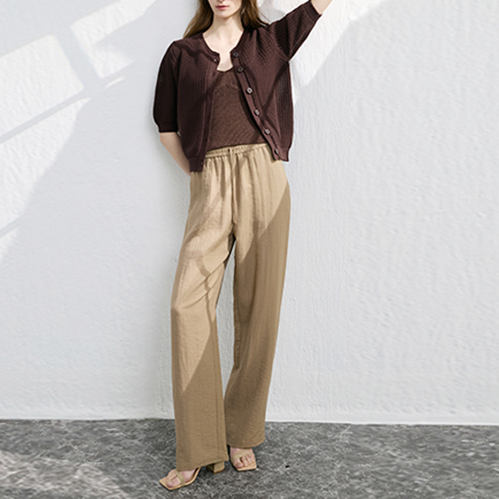 꼬모노보 프렌치린넨 팬츠 4종 세트 (블랙 + 차콜 + 모카 + 오트밀) 49,900원