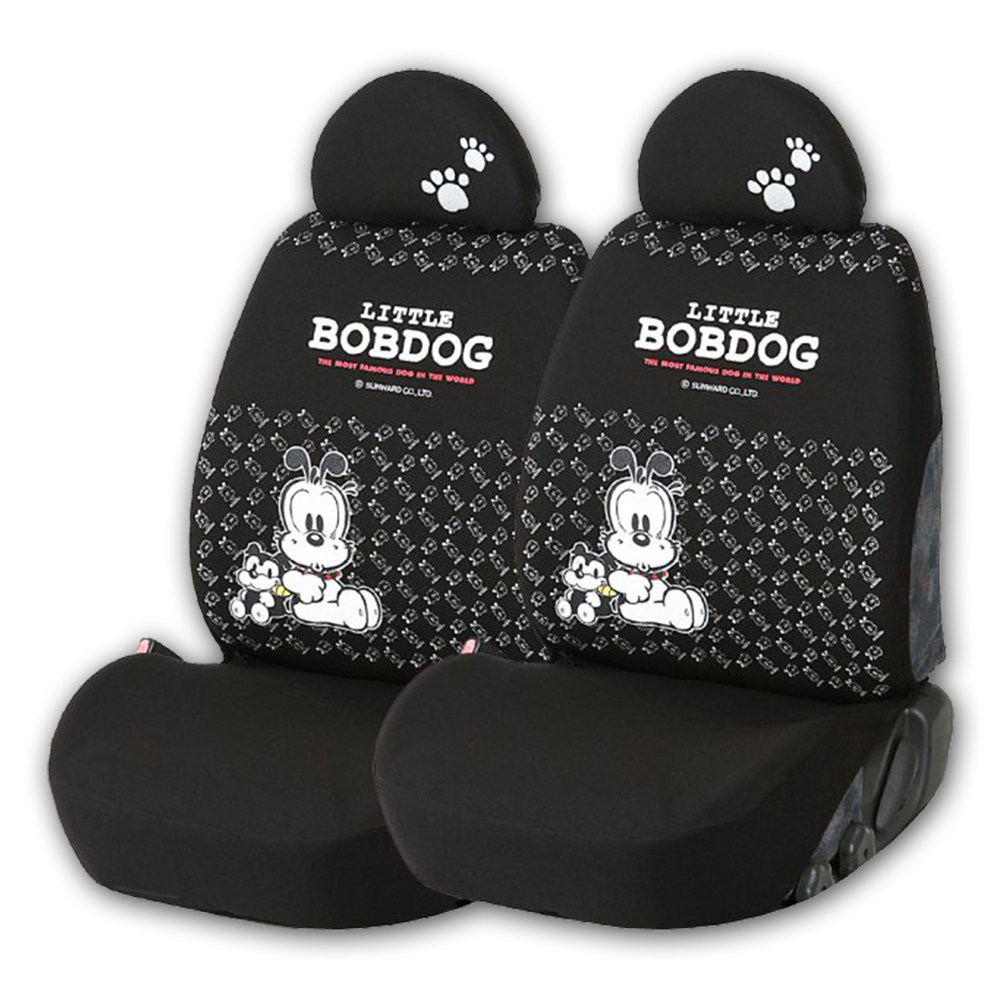 디즈니 외 사계절 캐릭터 시트커버 모음전, 리틀밥독 앞좌석 2P세트(블랙), 1개 38,000원