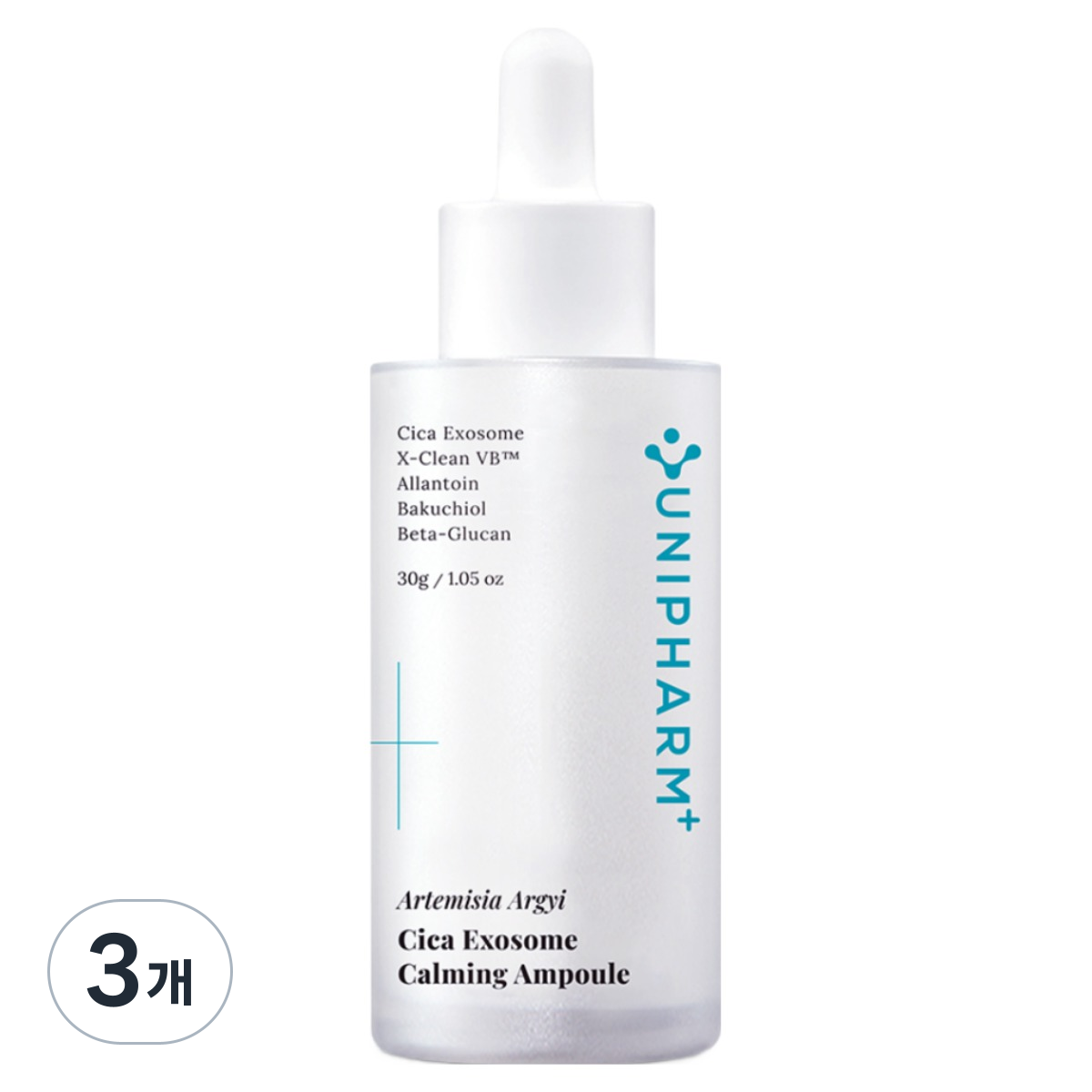 황해쑥 시카엑소좀 트러블 카밍 앰플 약사개발 PDRN 바쿠치올 베타글루칸 알란토인 어성초 로즈마리 티트리 스쿠알란 세라마이드 나이아신 IGF FGF AHA BHA 트러블케어 특허, 3개, 30g 65,300원