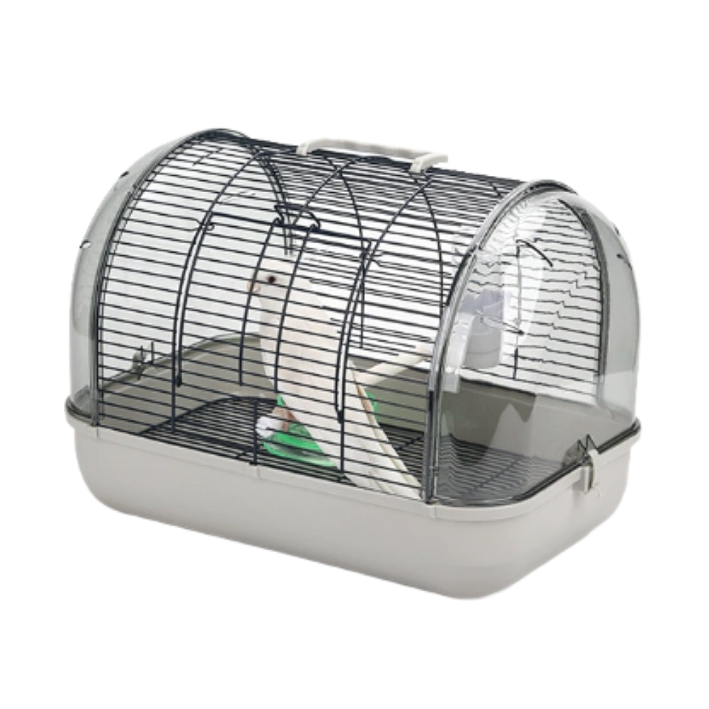앵무새 투명 이동장 캐리어 새용품 이동가방 중소형, 1개, 그레이(중소형) 29,000원
