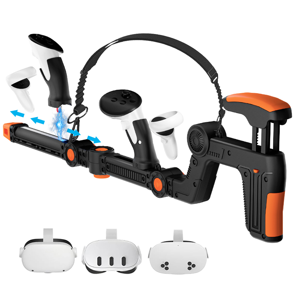 VR 건 스톡 슈팅 게임 액세서리 컨트롤러 라이플 어댑터 메타 퀘스트 3/퀘스트 3S/퀘스트 2 VR 액세서리 아이디어 선물 (VR 기기 제외) 76,500원