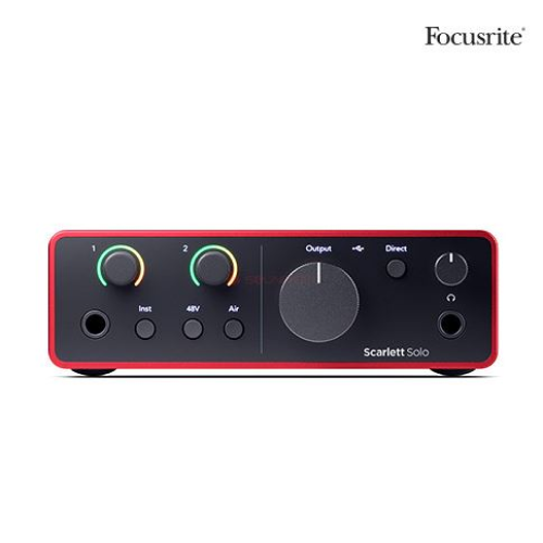 Focusrite Scarlett Solo 4th 스칼렛 4세대 오디오인터페이스 스칼렛 3년보증AS 219,000원