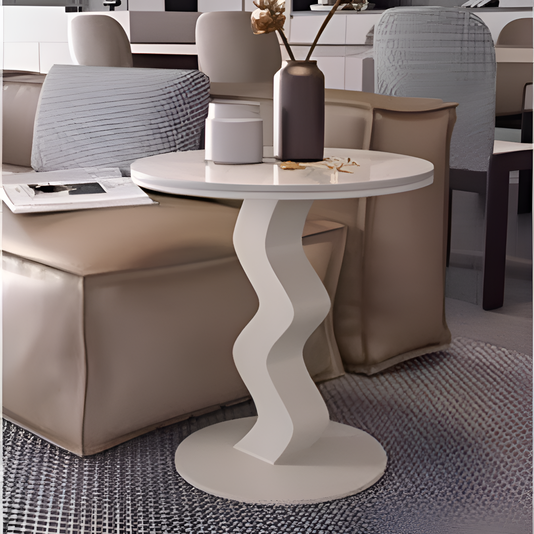 체리닷컴 감성 세라믹 포세린 거실 카페 사이드 티테이블, 화이트 129,900원