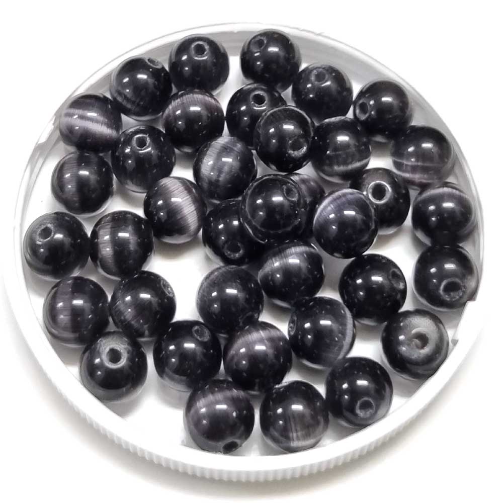 All 원석알 6mm 캐츠아이 팔찌원석 한팩 34알, 컬러선택, 블랙 11,800원