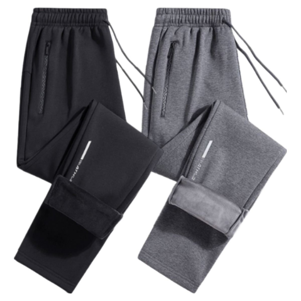 오펀 1+1 남자 기모 츄리닝 바지 세트 밴딩 스판 기본 겨울 데일리 바지 30,800원