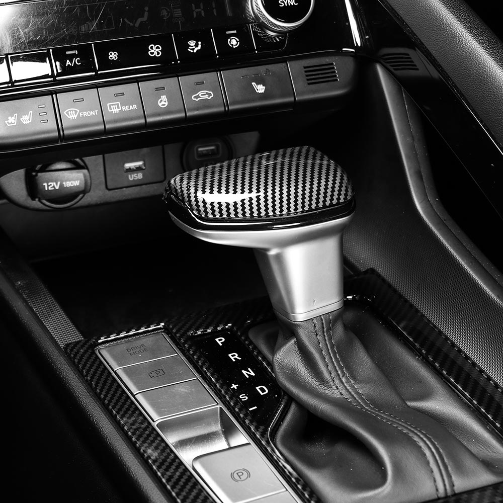 유투카 호환 아반떼 CN7 기어봉 카본 몰딩 기어노브 커버 실내 튜닝 용품 15,500원