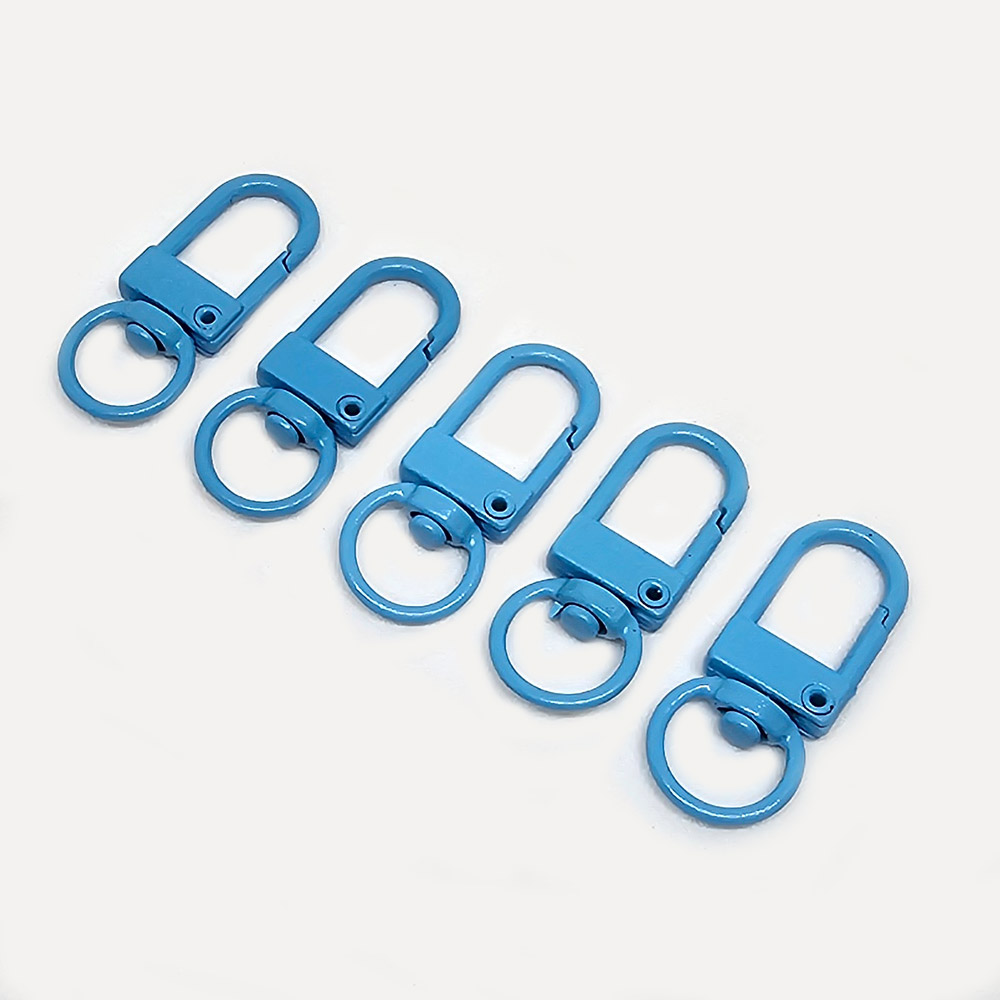 10P 키링부자재 컬러 D고리 회전형 열쇠고리 DIY 악세사리 부속품 키링 연결고리 3,900원