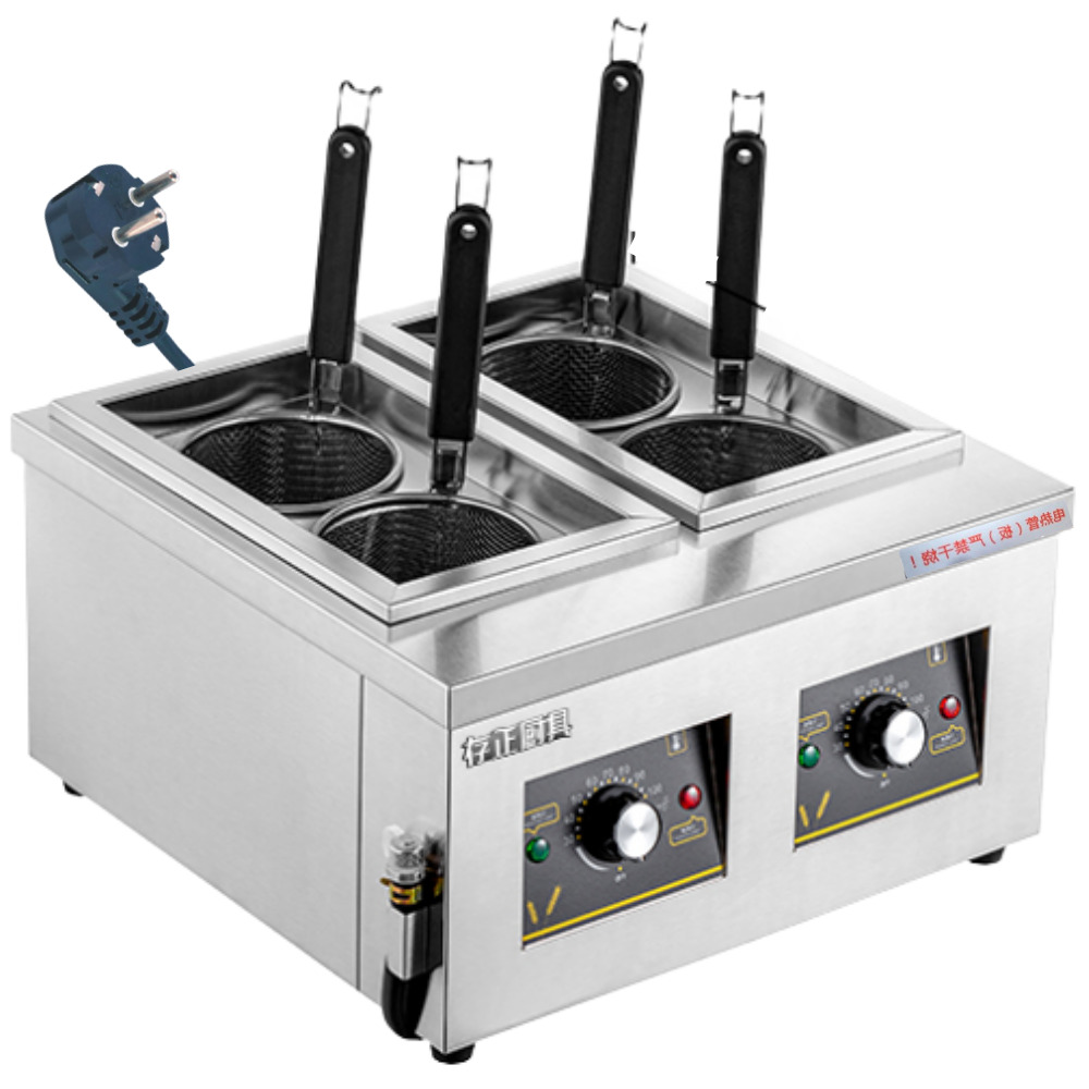 허니앤버니 업소용 해면기 삶는 기계 면탕기 면 우동 국수 전기, 4구 모델(한국형 파워코드) 217,900원