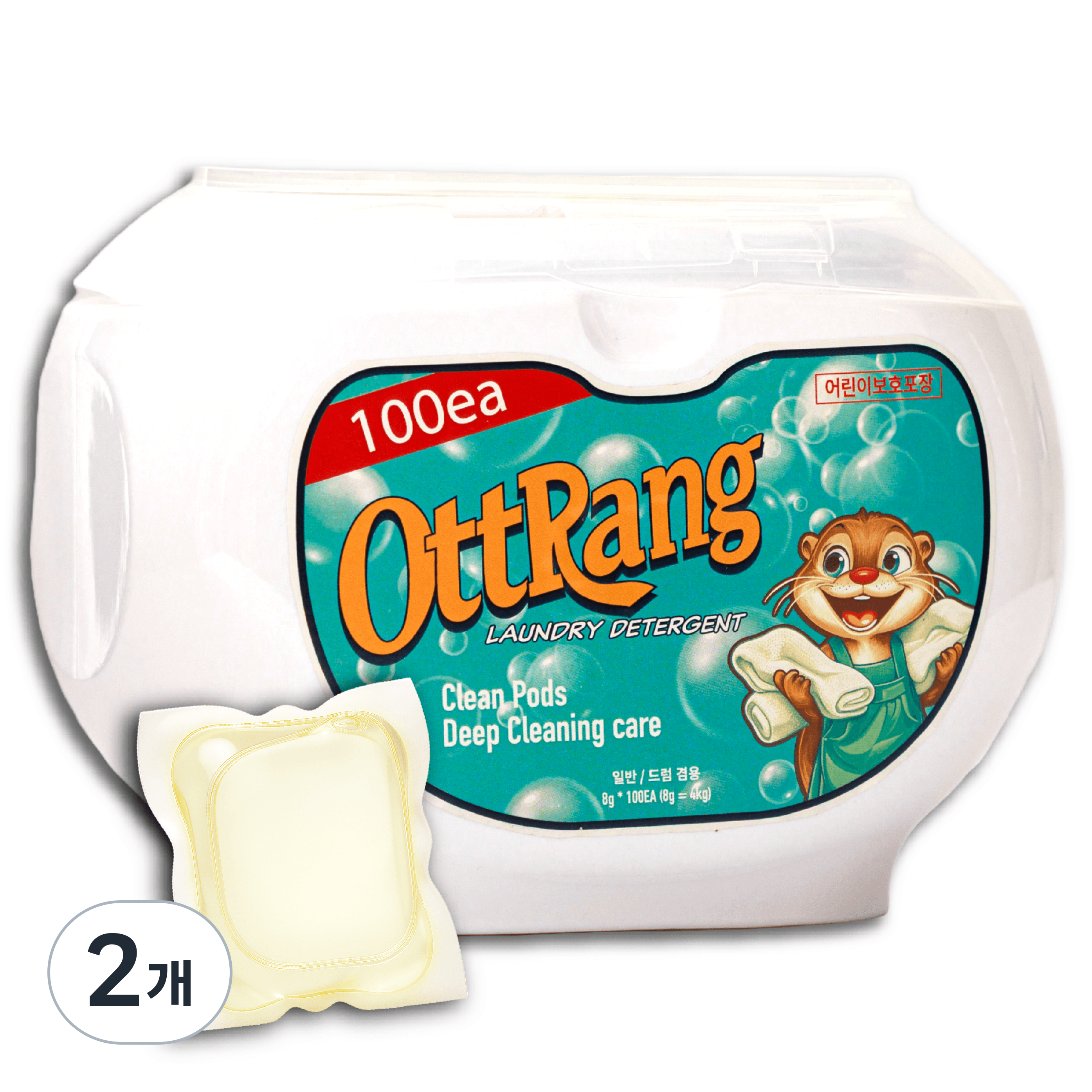 오뜨랑 클린팟 9배 초고농축 대용량 실내건조 캡슐세제, 2개, 100개입 26,390원