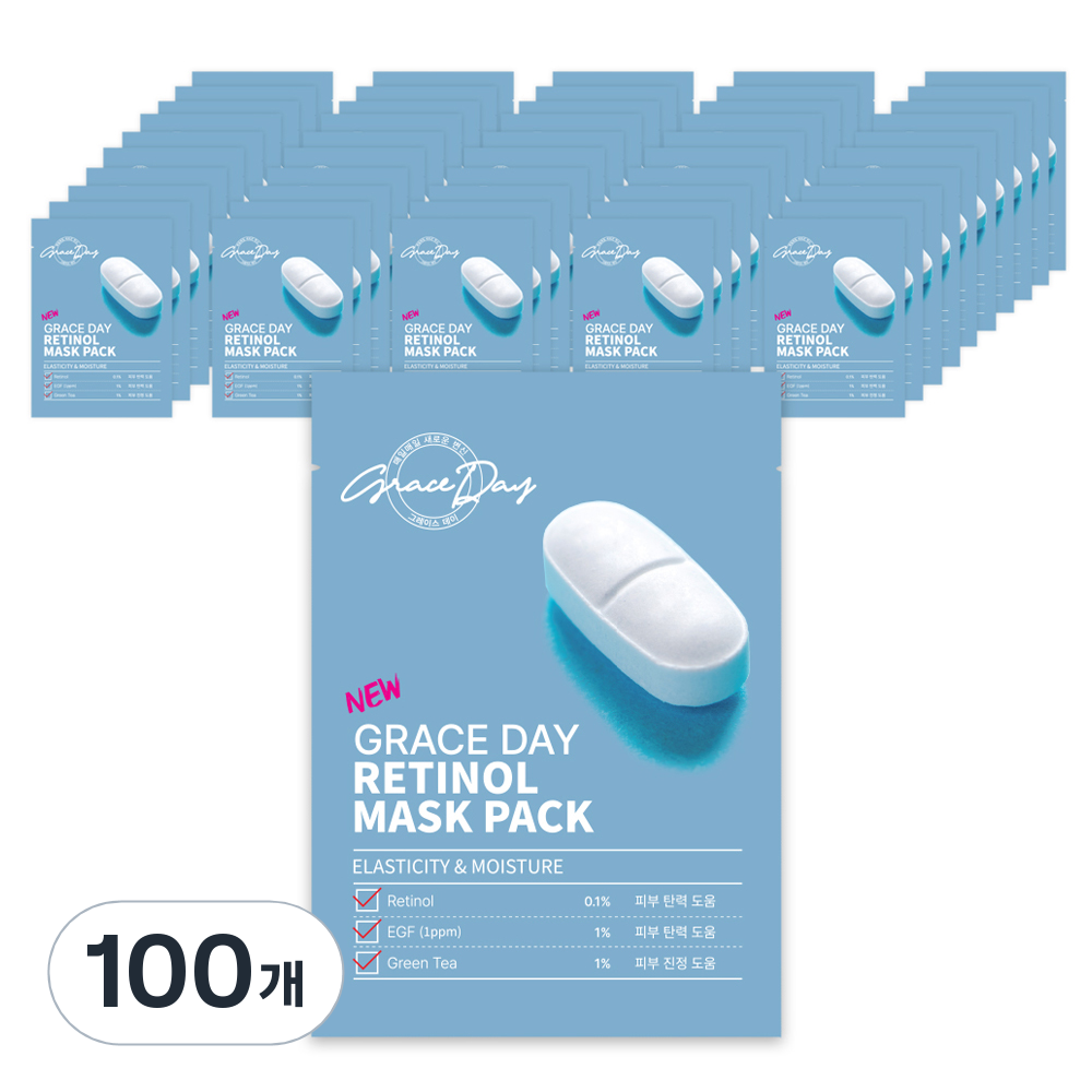 그레이스데이 레티놀 마스크팩 27g, 1개입, 100개 22,300원