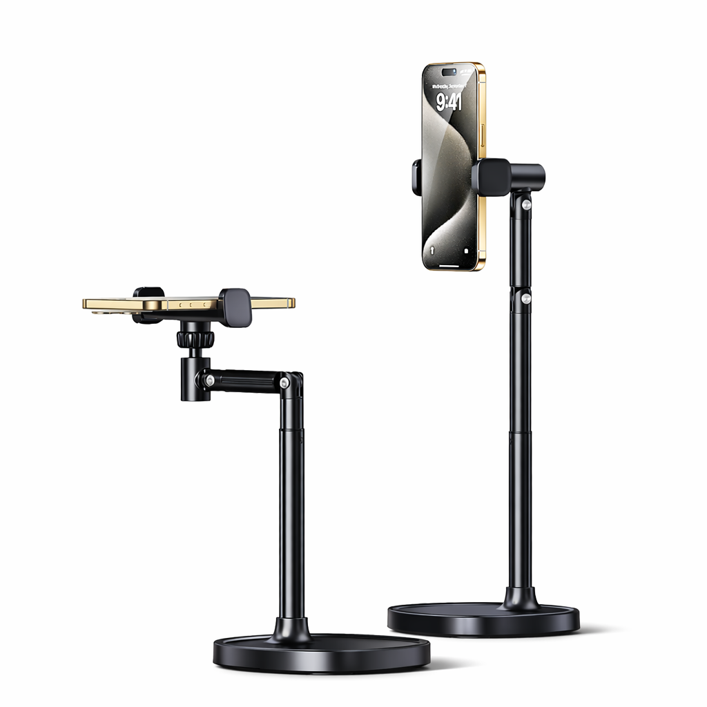 스틸리 항공샷 스마트폰 수직 촬영 거치대 휴대폰 각도 높이 조절 탁상용 쇼츠 유튜브 브이로그 라이브 방송 책상용 핸드폰 모션뷰 스탠드 X66F, 1개, 모션뷰 스탠드 - X66F (블랙) 17,500원