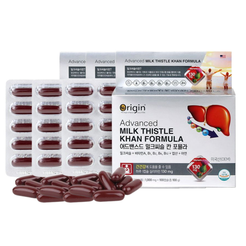 오리진 어드밴스드 밀크씨슬 칸 포뮬라 1,000mg 100캡슐 3박스 153,000원