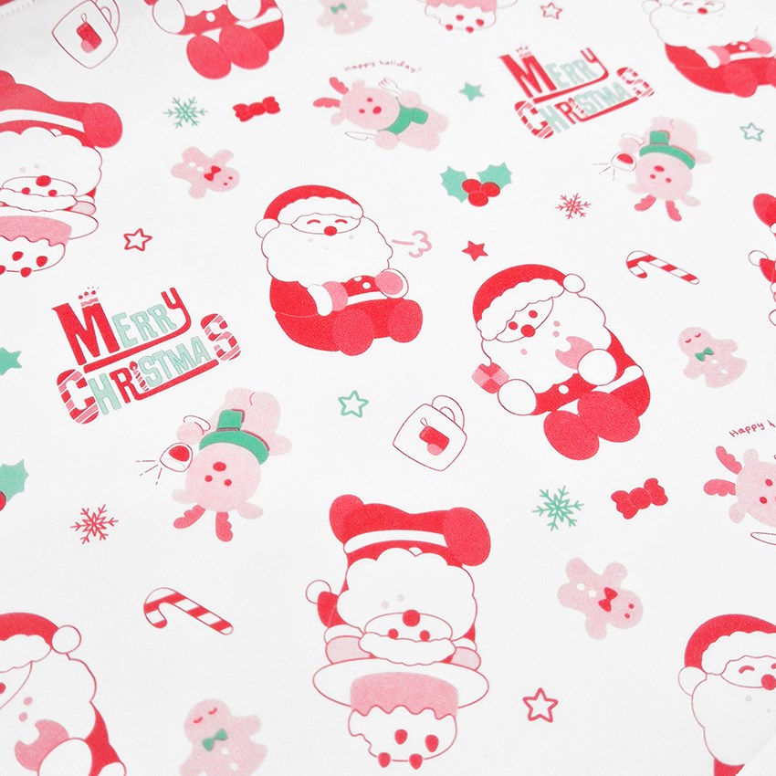 크리스마스 왁스페이퍼 유산지 산타눈사람 25x180cm 6,490원