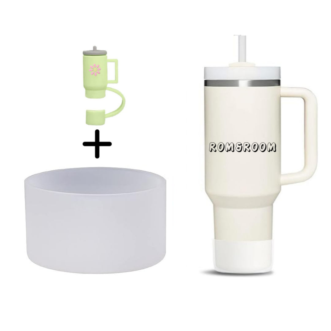 [1+1]롬앤룸 스탠리 텀블러 호환 실리콘 부츠 슬리브 빨대커버 세트 악세사리 5,000원