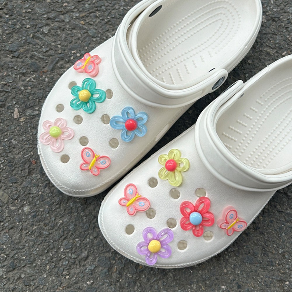 도림 알록달록 플라워 신발 꾸미기 파츠 세트 10p 9,900원