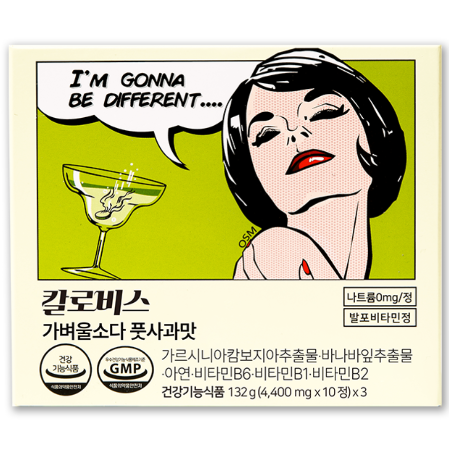 칼로비스 가벼울소다 풋사과맛 식후혈당감소 체지방컷팅제 다이어트보조제, 4개, 30정 125,000원