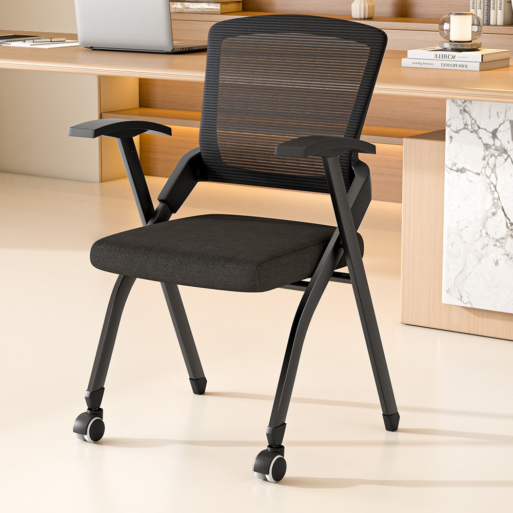 Kipnos 의자 책상의자 사무용의자 학생의자 컴퓨터의자 사무실의자 공부의자 사무용 공부용 푹신한 의자 접이식 메쉬 사무실 회의실 독서실, 블랙, 현재가 99,970원