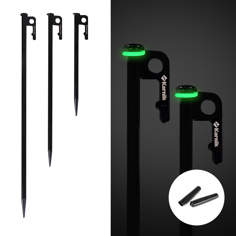 카르닉 단단한 캠핑 고강도 고강철 단조팩 세트 (보호캡+야광링+파우치), 1개 13,000원