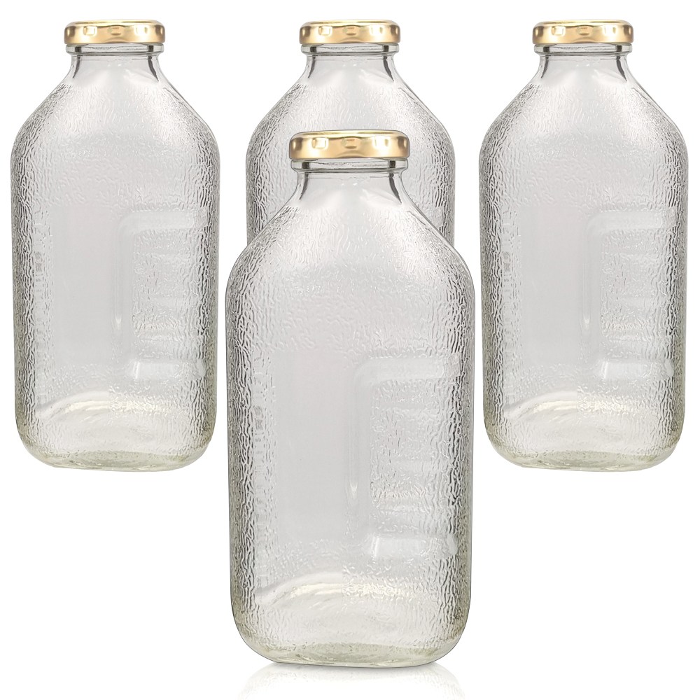 경진기업 유리병 뉴트로 500ml 38파이(A) 마개 골드 4개, 4개, 500ml 7,500원