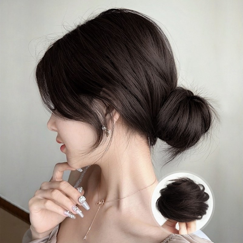 패션파트너 똥머리 밴드 부분 가발 로우번 하이번 당고 올림 머리끈 9,500원