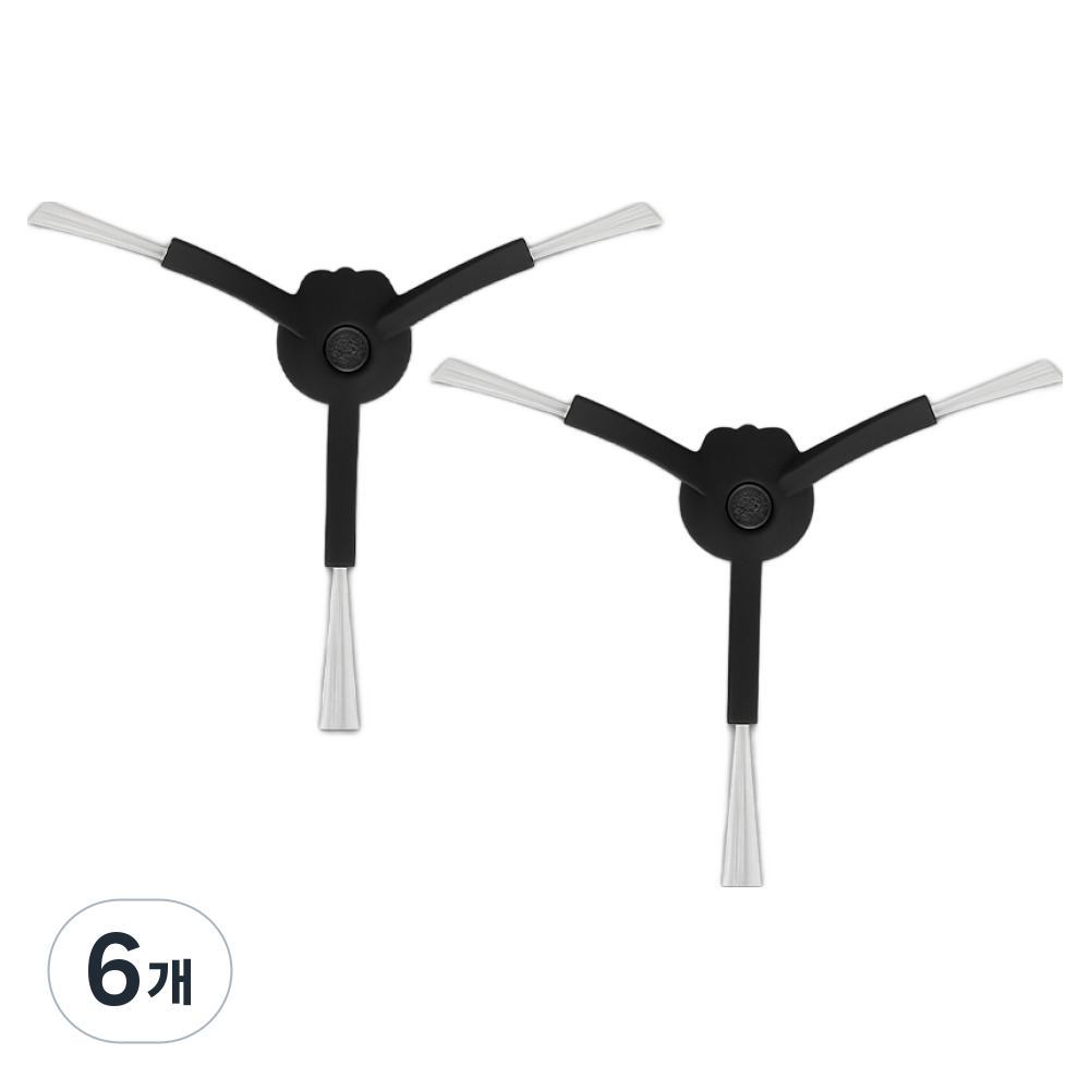 멋진공간 호환 샤오미 로보락 3발 검정 사이드브러쉬, 6개, 단일상품 8,790원