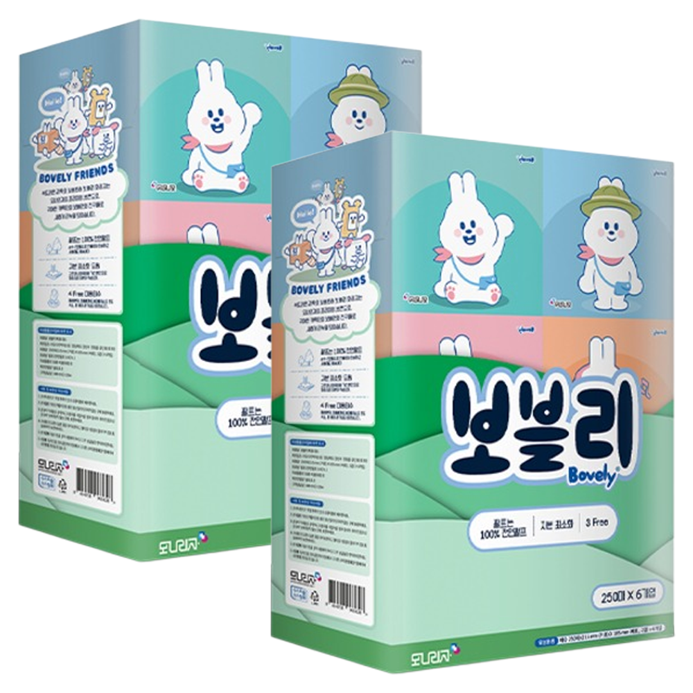 보블리 모나리자 천연펄프 미니티슈 2겹 6종 13,000원