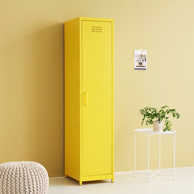 마켓비 MKB 철제수납장 캐비넷 긴세로 1문 3801690, 옐로우 3225.3771 163,000원