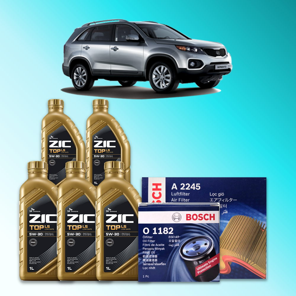 쏘렌토 R (XM) 2.7 LPG 엔진오일세트 SK 지크 탑 LS 5W30 (ZIC TOP LS) 93,700원