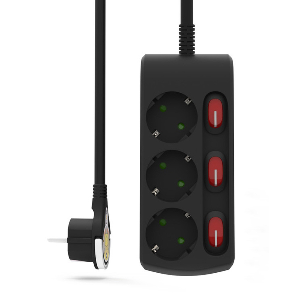 러그박스 3/4/6구 개별 화이트 1.5미터 / 3미터 이지콕 납작 플러그, 3m, 1개 15,500원