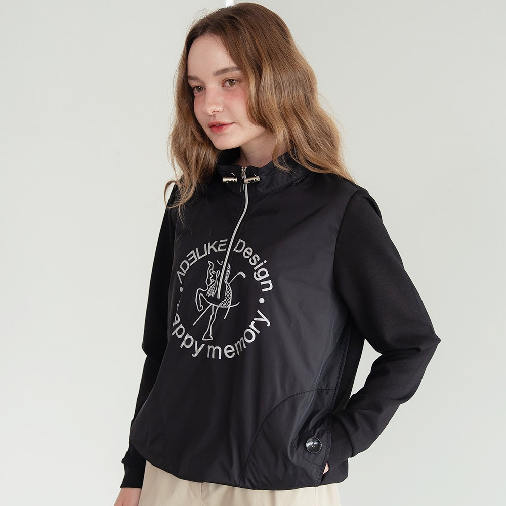 아델라이크 스마일 가을 골프티셔츠  빅사이즈 여성골프웨어 파크골프옷 간절기여성골프티셔츠 여성 가을 골프티셔츠 반집업 아노락 여성 파크골프 티셔츠 봄 골프티셔츠 하프집업골프탑 88,000원