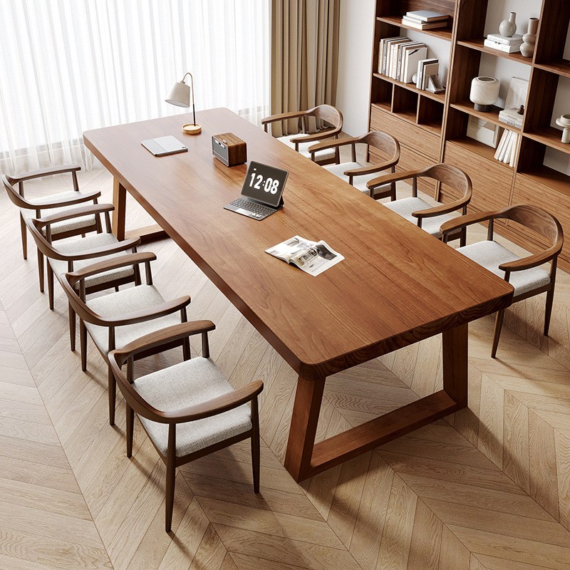 8인용 대형 회의 테이블 우드슬랩 식탁 소나무 원목 760,000원