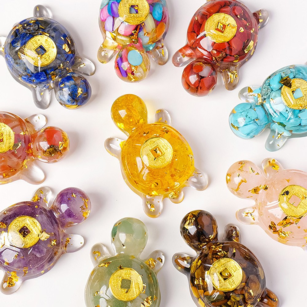 풍수 인테리어 엽전 거북이 소품 천연크리스탈 장식품 재물운 금전운 이사선물 집들이선물 개업선물 외국인선물 운수대통 거부기, 호안석 8,100원