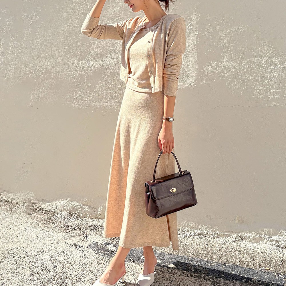 여성 다다 니트 쓰리피스 셋업 (5color) 36,900원