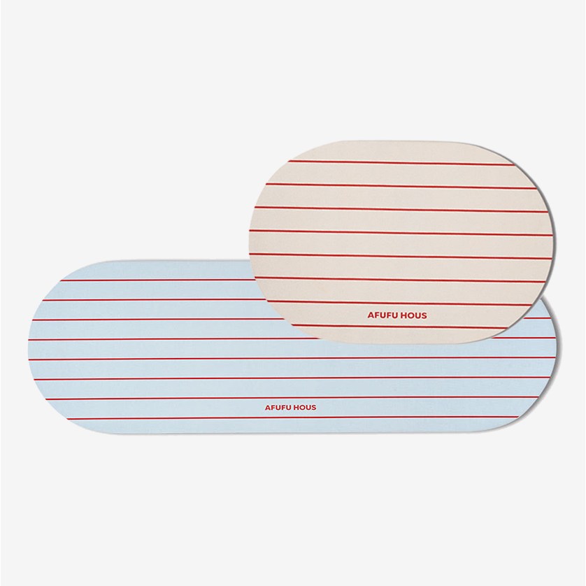 아푸푸하우스 스트라이프 빨아쓰는 규조토 발매트 화장실 싱크대 발매트 세트 35,000원