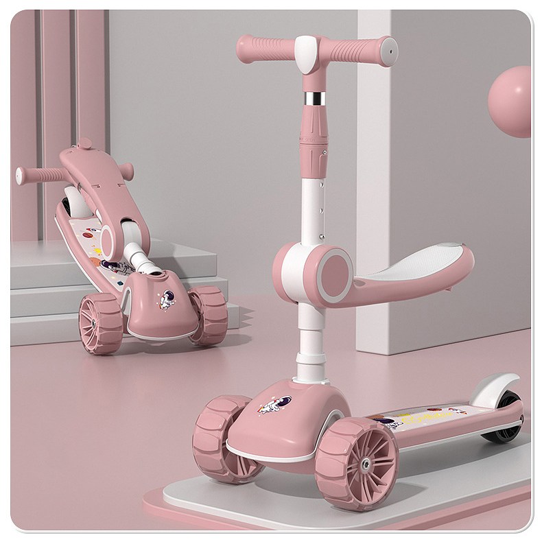 Neirny 어린이 유아 접이식 킥보드 탈부착식 발광 아동용 초등학생 씽씽이 높이조절 킥보드 32,900원