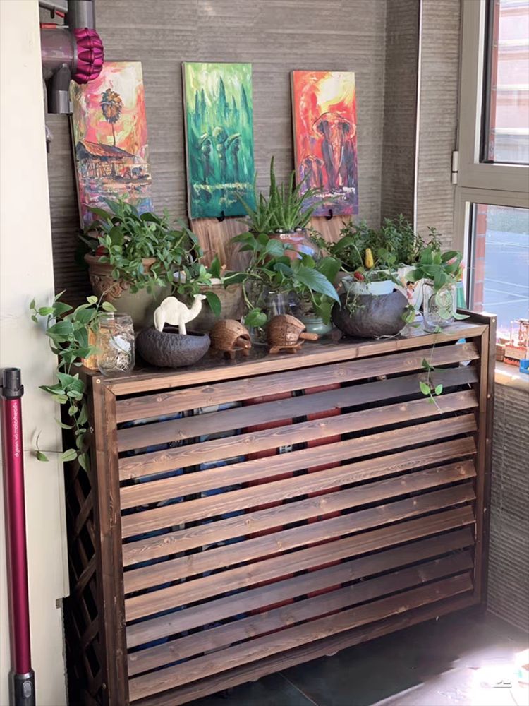 실외기가림막 햇빛가리개 차양막 실외기 목재 에어컨실외기 실외기커버 절전 158,200원