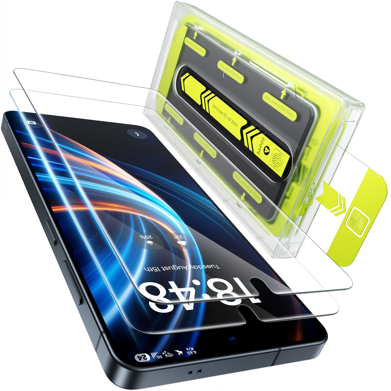 WSKEN 고화질 9H+강화유리 액정보호필름 자동흡착먼지제거수트는, 2개 32,900원