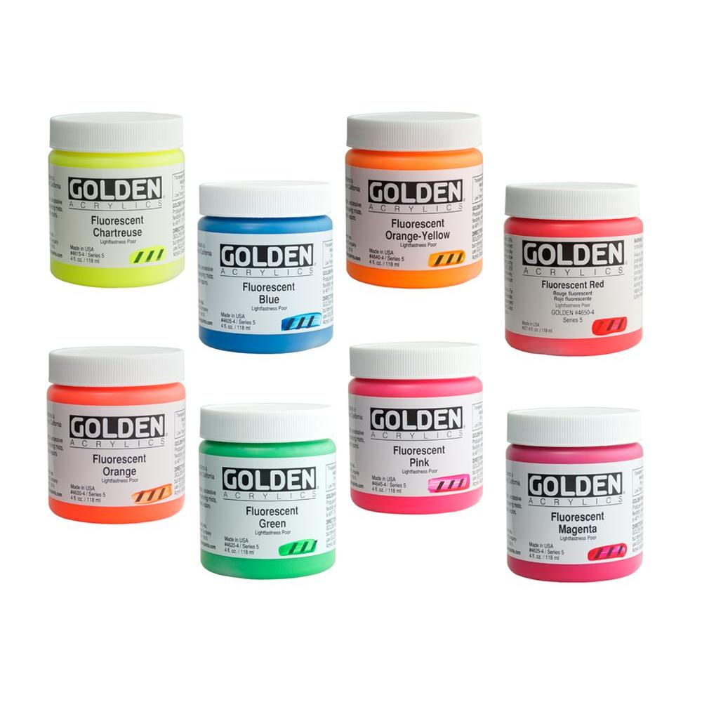 골덴 아크릴물감 형광 473ml 낱색 / 옵션선택, Blue 4605 82,680원