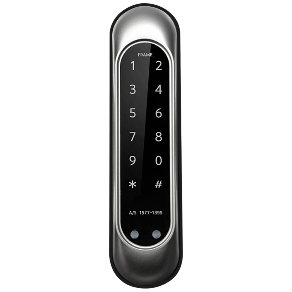 무료설치 이츠락 [프레임] 폭이 좁은 샤시문용 비밀번호전용 도어락 샷시문 번호키 세이프도어 폴딩도어 터닝도어 미닫이문 가마찌도어 현관문 디지털도어락 허수기능 차임벨 생활방수, 이츠락 프레임(번호전용), 방문설치 220,000원