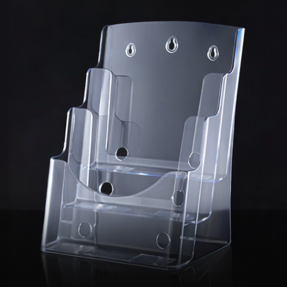 마벨인홈 공간활용 데스크 아크릴 리플렛 팜플렛 브로셔 카탈로그 꽂이 3단, 1개 12,900원