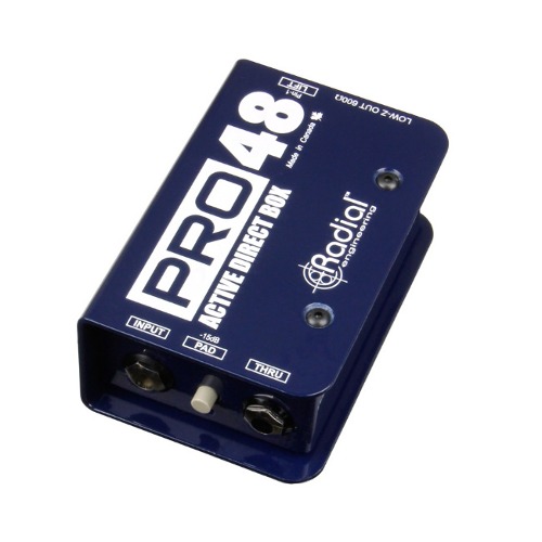 RADIAL 레디얼 PRO48 1채널 액티브 DI 박스 멀티미디어 정품 제품, 1개 231,000원