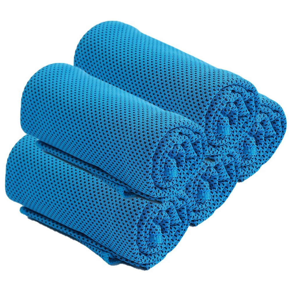 4+1 스포츠 쿨 타올 등산 헬스 운동 수건, 블루, 5개 7,900원