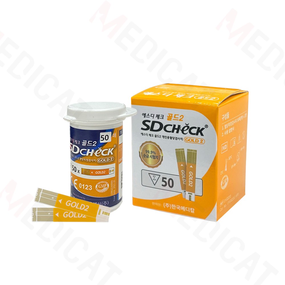 SD체크골드2 당뇨 혈당시험지 혈당검사지 50매 (50매 1박스) 11,200원
