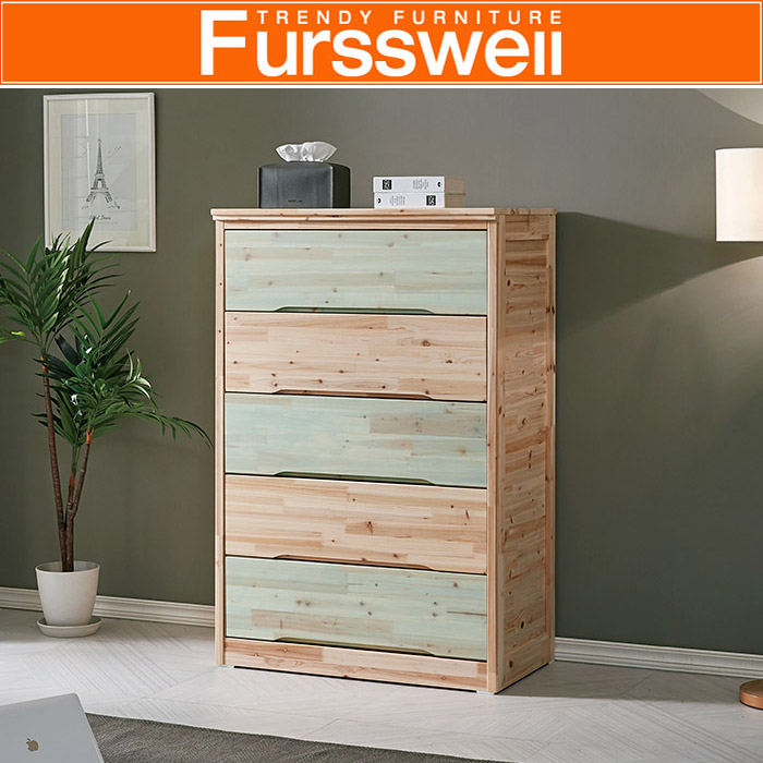 퍼스웰 알피노 삼나무원목 5단서랍장(SI_005), 내츄럴(무도장) 299,000원