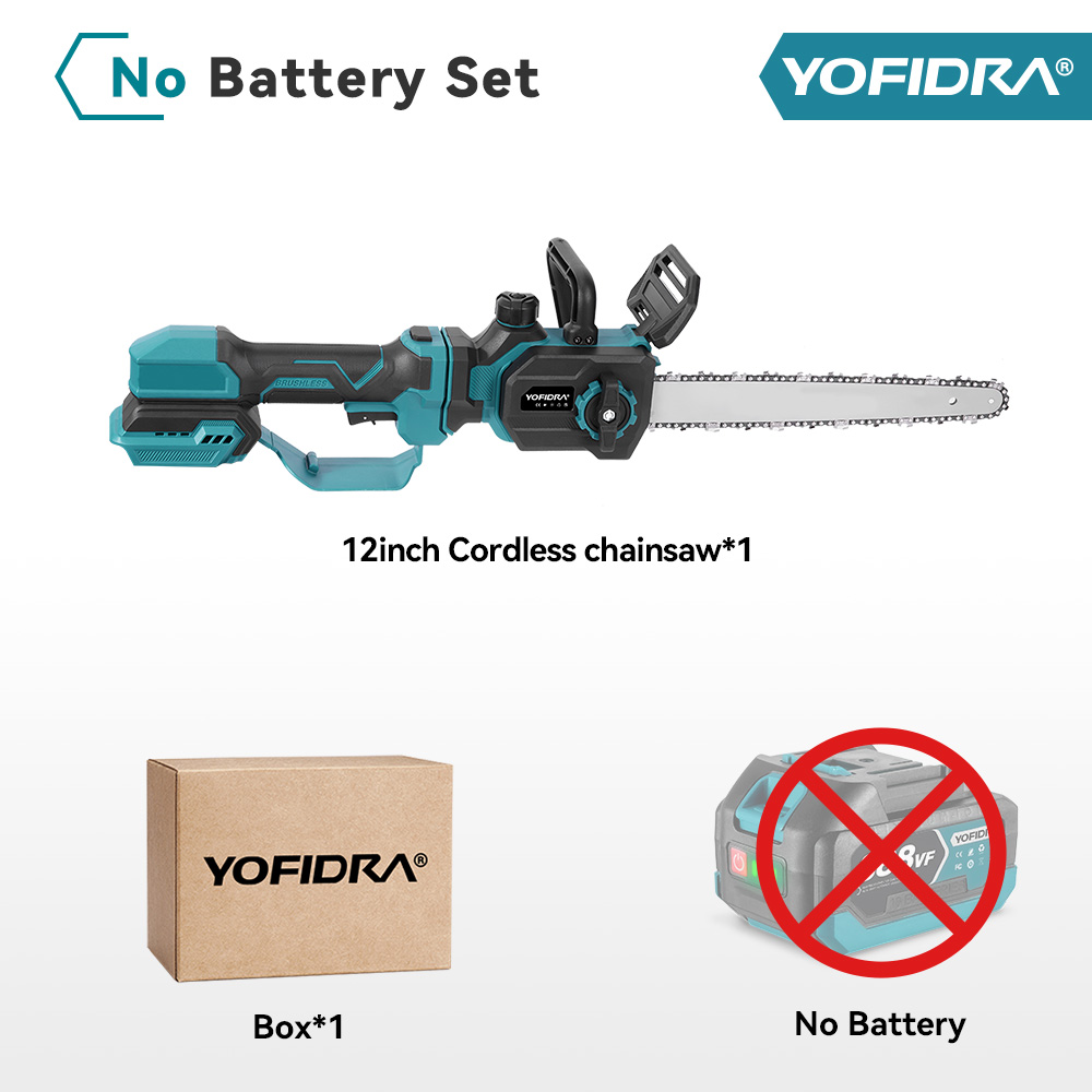 전기톱 절단공구 절단기 YOFIDRA 12인치 브러시리스 텔레스코픽 폴 전기 체인톱 정원 목공 전정 톱 마키타 호환 18-21V 배터리 핀용 94,040원