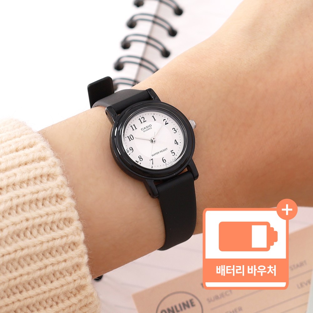 카시오 미니 사이즈 심플 수능 학생 시험용 아날로그 시계 + 배터리 바우처 19,900원