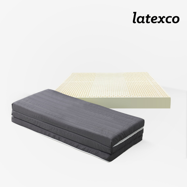 라텍스코 5블럭 A7 3단 접이식 토퍼 매트리스 로지, 그레이 445,000원